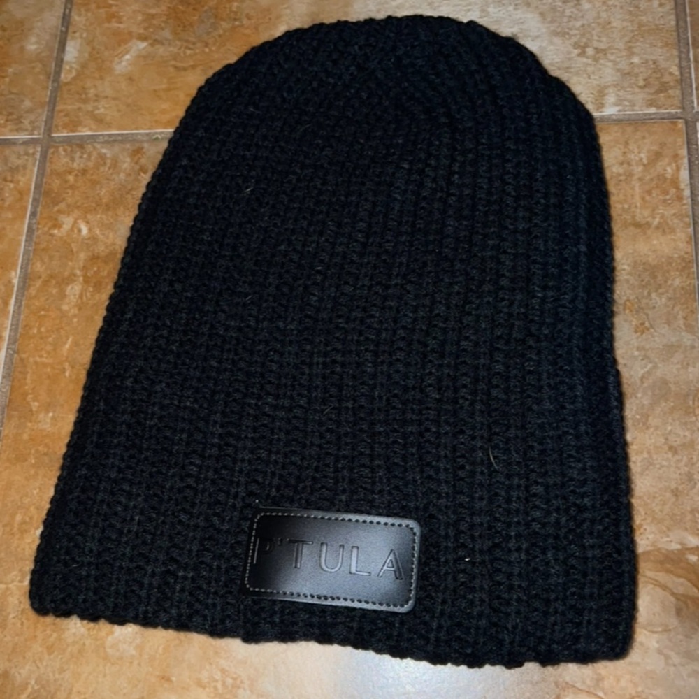 PTula Classic Black Knit Hat